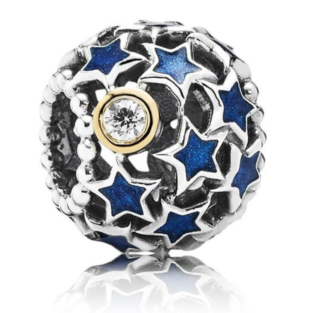 PANDORA Charm Night Sky Sterling Silver/14K Gold